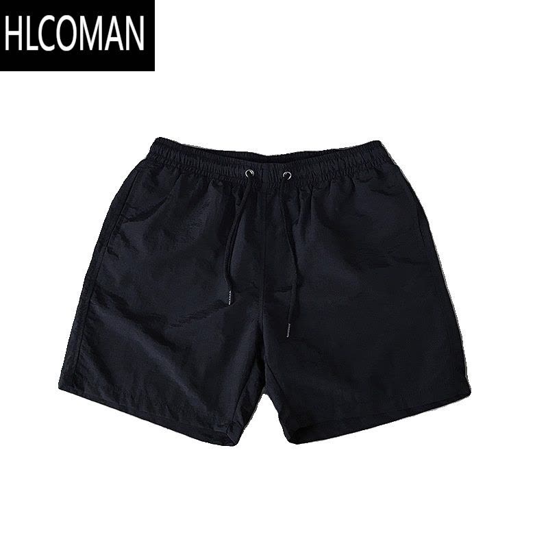 HLCOMAN夏季男士美式休闲短裤糖果色五分裤篮球运动训练宽松冰丝速干薄款图片