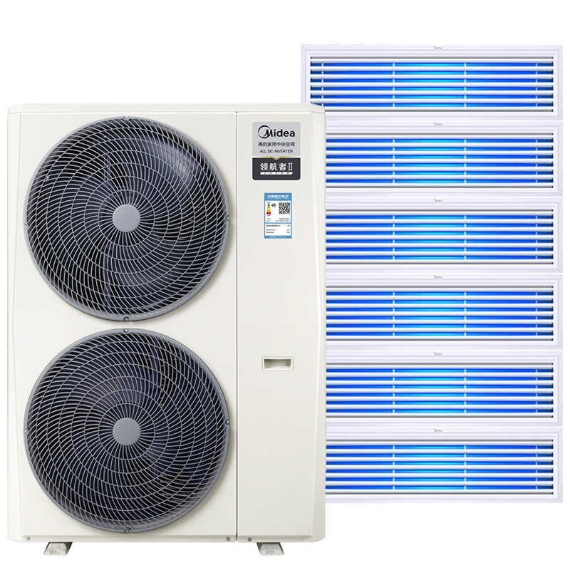 美的midea领航者二代65匹一拖六直流变频家用中央空调自清洁mdvhv160w