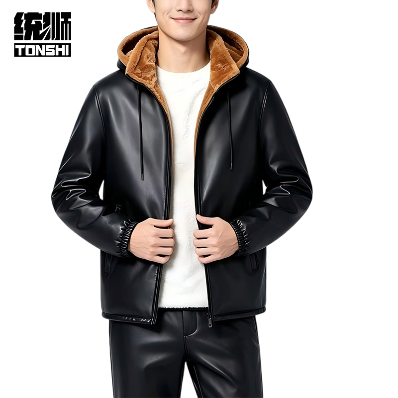 统狮皮夹克Y69 件高清大图