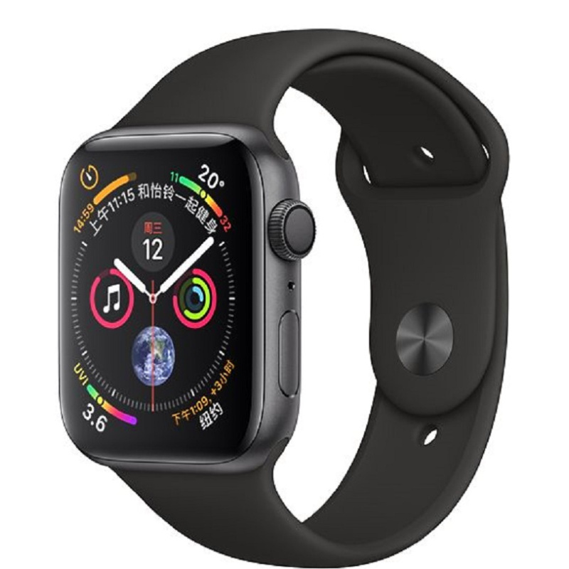 Apple/Watch Series4 智能手表GPS+蜂窝网络款 40毫米 深空灰色铝金属表壳搭配黑色运动型表带