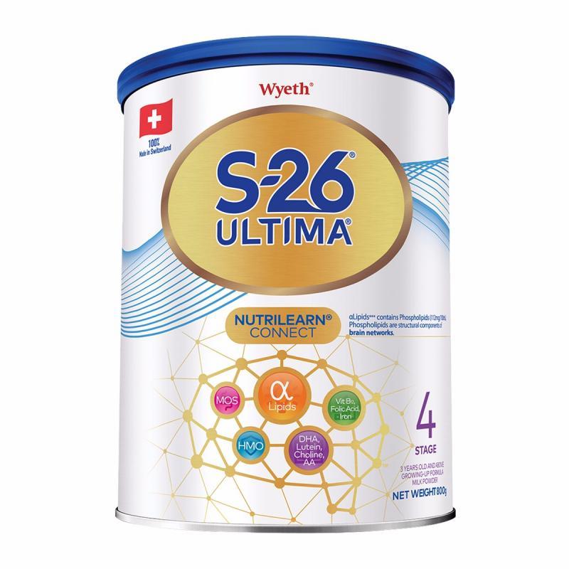 原装进口瑞士惠氏WyethS-26铂臻幼儿配方奶粉4段3岁及3岁以上800g