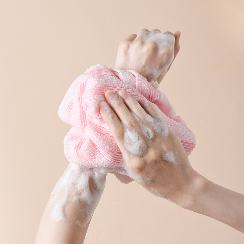 男士条纹款日本搓澡巾强力搓泥搓背长条后背洗澡毛巾男女搓灰浴球清洁