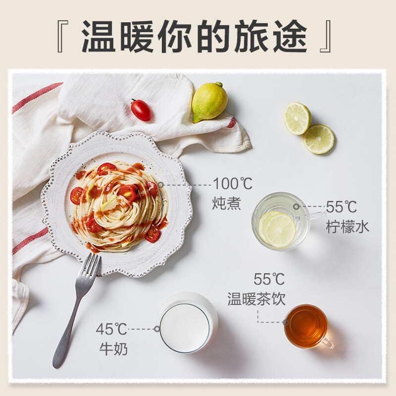 小熊(Bear)烧水壶便携式 迷你小型电热水壶电水壶出差旅行保温 ZDH-A06H1 0.6L高清大图