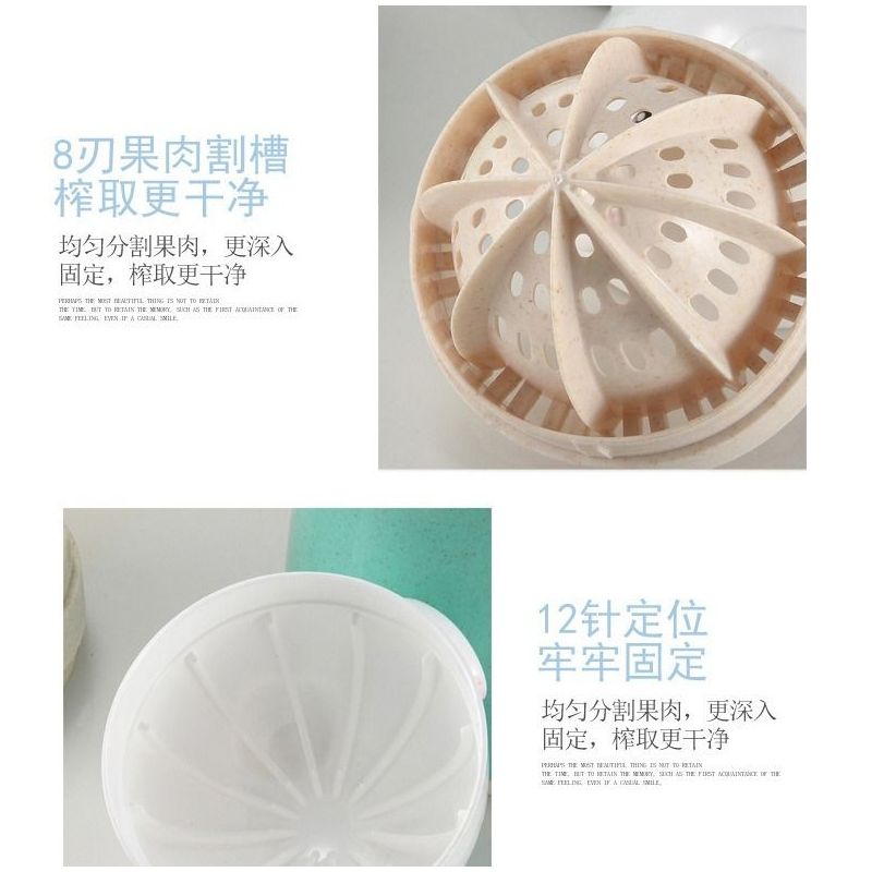 新款手动榨汁机家用便捷式压汁器迷你学生网红小型榨汁杯榨果汁机|小猪【绿色】+棒冰模具方形