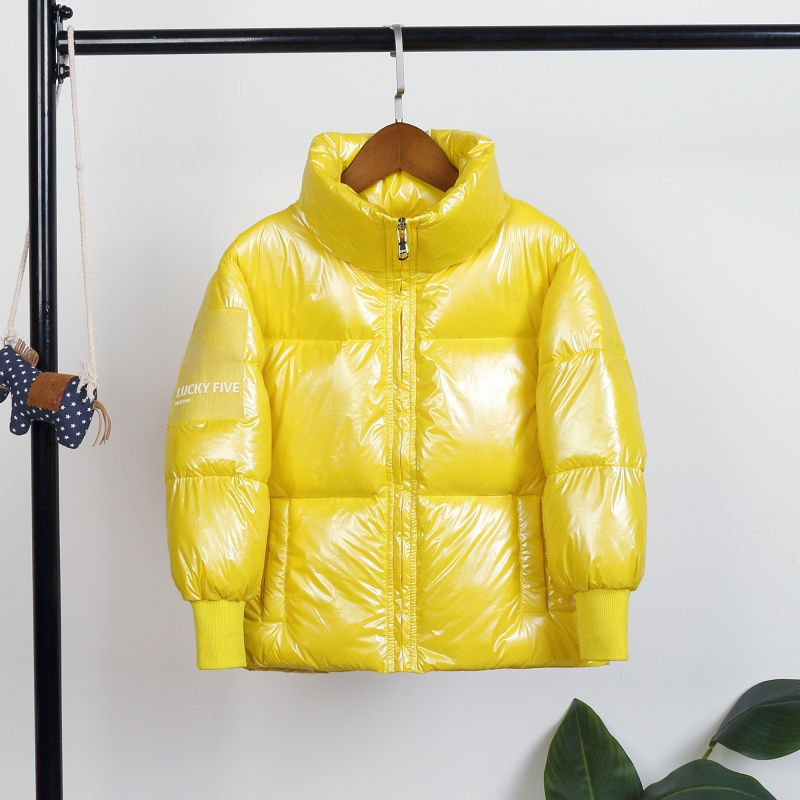 亮面儿童羽绒服品牌正品男童女童洋气2020新款加厚宝宝外套潮