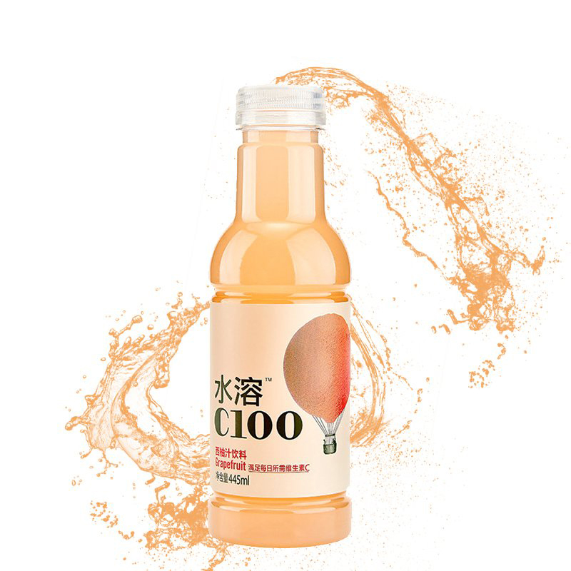 农夫山泉 水溶C100西柚味复合果汁饮料 445ml*15瓶