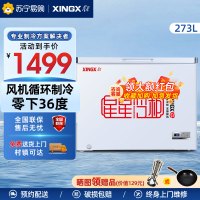 星星(XINGX) 273升 家用冰柜 冷柜 冷藏冷冻转换冰柜 顶开门 节能省电(白色) BD/BC-273FE