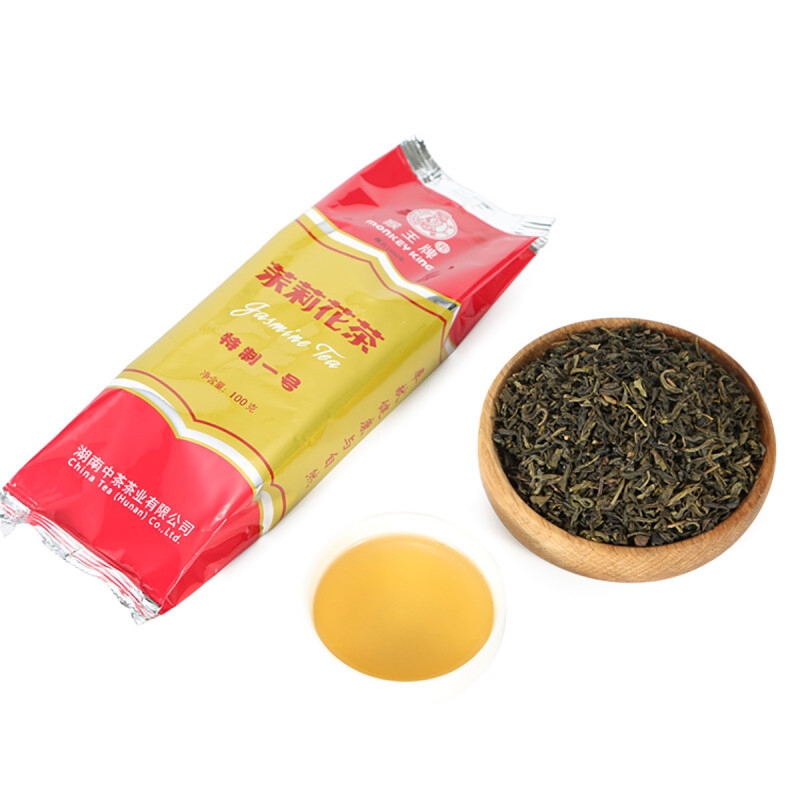 中粮中茶猴王特制一号茉莉花茶100g调味绿茶叶口粮茶