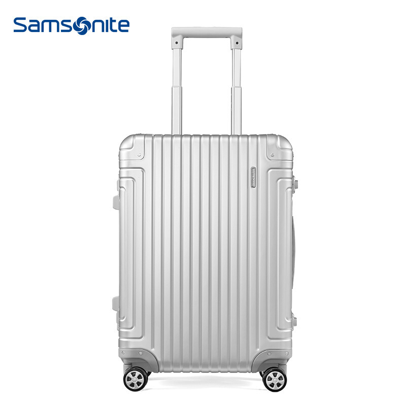 新秀丽(samsonite)铝镁合金箱万向飞机轮拉链箱其他男女旅行拉杆箱登机箱20/23寸DB3