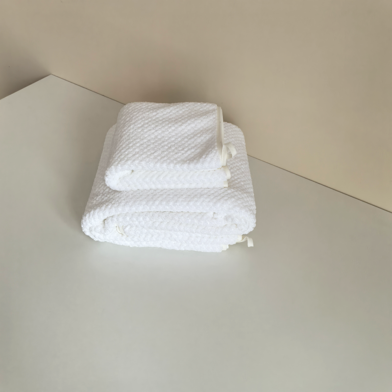 名都丽人 MDLR-MJYJ29 毛巾+浴巾珊瑚绒套装 (计价单位:套)白色