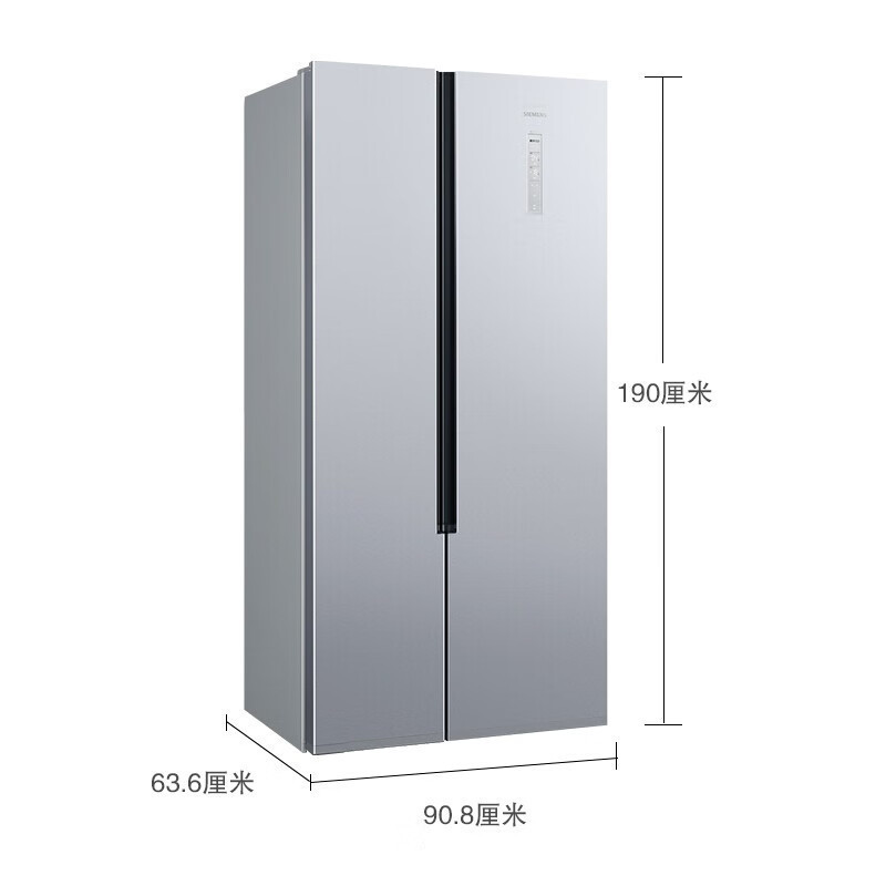 西门子（SIEMENS）502升 变频 保鲜 冰箱 双开门 纤薄易嵌款 电冰箱KX50NA43TI