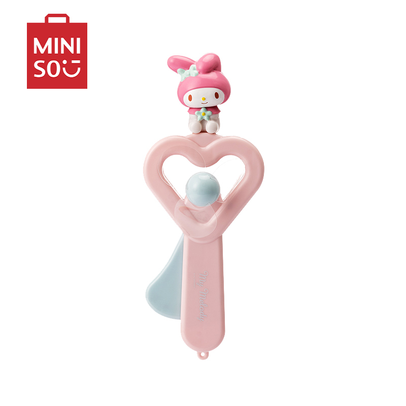 名创优品(miniso) Sanrio Characters三丽鸥手摇扇子夏季可爱扇子[My melody]