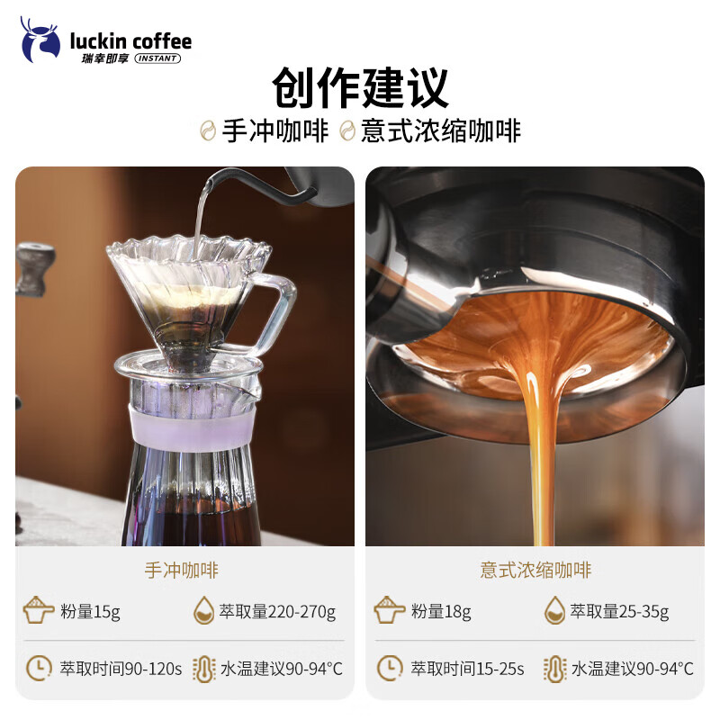 瑞幸咖啡 耶加雪菲咖啡豆 250克/袋高清大图