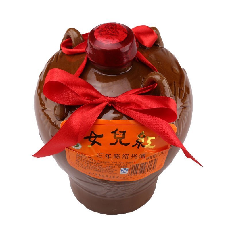 女儿红 三年陈陶坛花雕酒1.5L