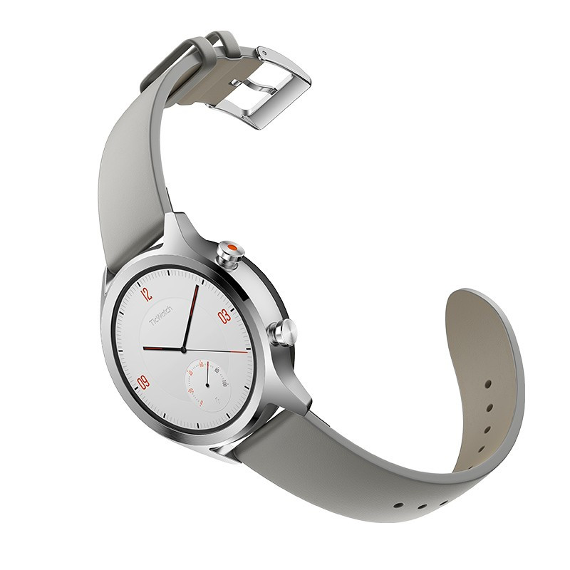 [TicWatch C2经典系列]北斗三星定位24小时心率NFC支付智能通知户外运动手表 苹果华为荣耀通用 星光银