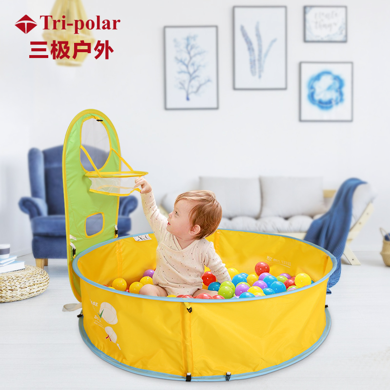 三极户外(Tripolar) TP2364 婴幼儿童帐篷室内外球池护栏游戏屋自动速开遮阳沙滩玩水池帐篷