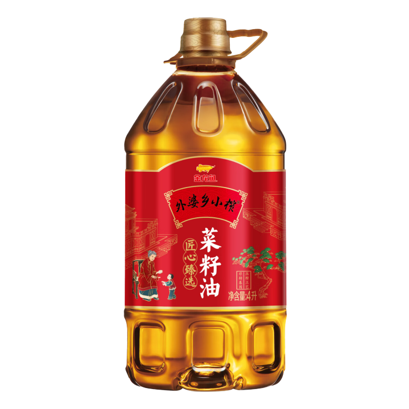 金龙鱼 外婆乡小榨匠心臻选 菜籽油-5L