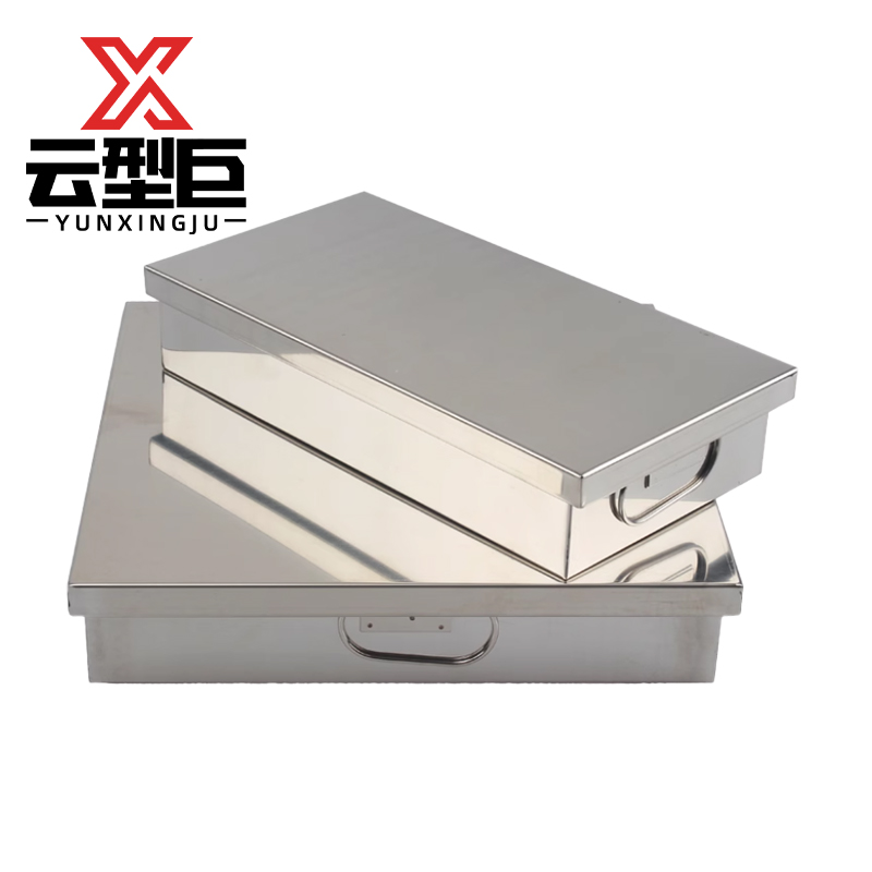 云型巨 托盘 不锈钢托盘长方形盘子家用方盘 不锈钢 单位:个高清大图