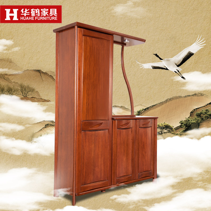 华鹤家具 实木隔厅柜多用途柜子卧室书房柜子玄关柜HT83MA隔厅柜A