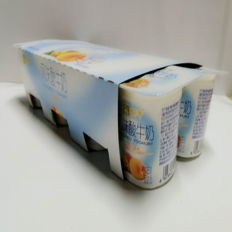 蒙牛 单果粒黄桃风味酸牛奶 100g*8