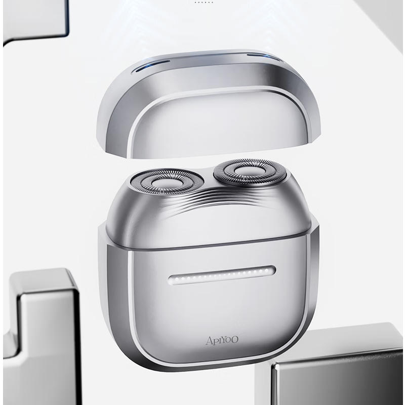 ApiYoo艾优胡剃须刀须刨情人节生日礼物送男友送老公送爸爸父亲 T3太空银剃须刀高清大图