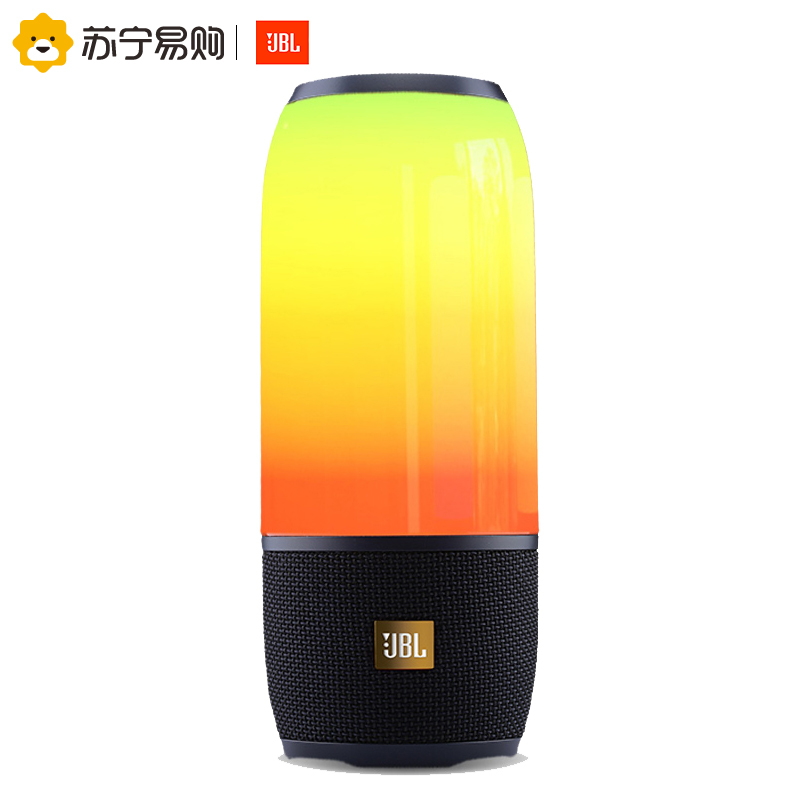 JBL PULSE3 SE 音乐脉动三代 黑金限量版 便携式蓝牙音箱 炫彩小音响 低音炮 防水设计 桌面音箱 黑金