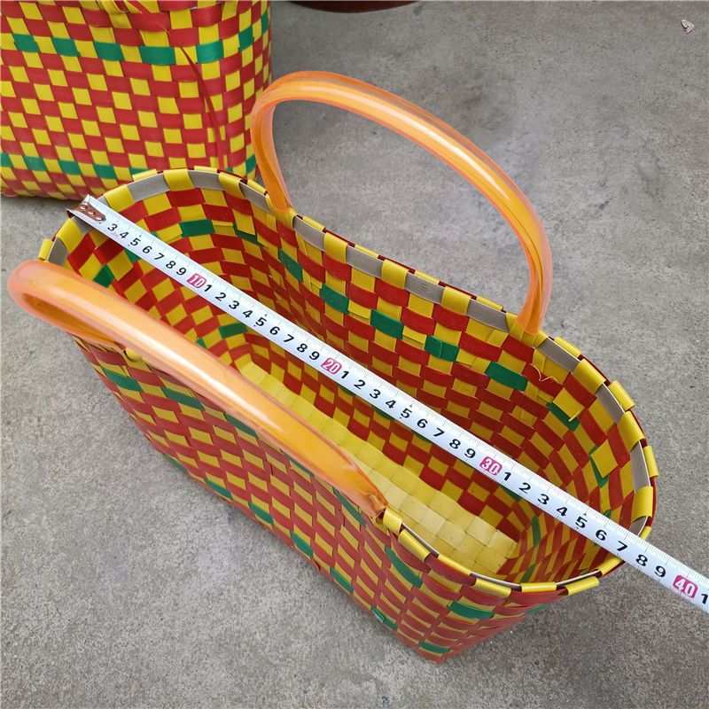 篮子 农村老式菜篮子 手提篮 菜篮子编织 编织手提篮 1个