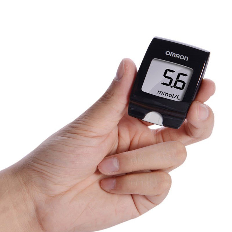 欧姆龙(OMRON)电子血糖仪HGM-112 免调码 测血糖仪器 家用虹吸式 配25片试纸+25支采血针