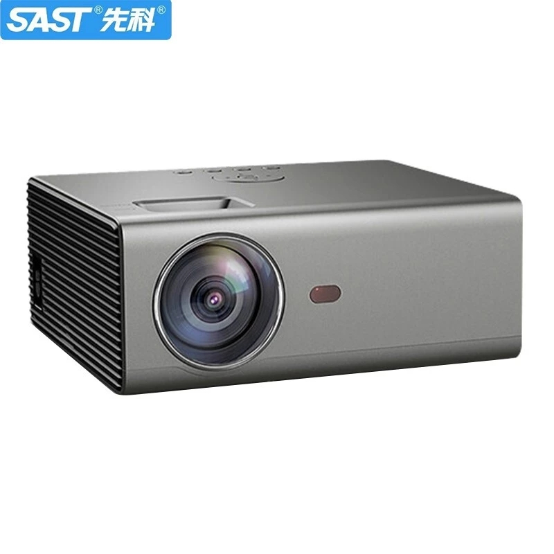 先科(SAST)LCD1000A 高清投影仪家用可连手机投屏一体机投墙1080P智能电视宿舍学生培训投影仪送支架幕+支架