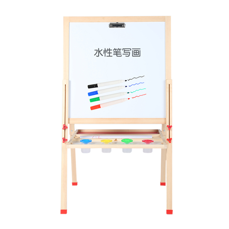 双面实木55x45cm磁性黑板 SCP-727 磁性黑板带木架 (价格为单件价格,起订量100件,不足起订量不发货)