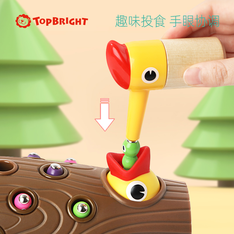 特宝儿(topbright)啄木鸟捉虫游戏 儿童玩具男孩女孩1-2-3岁早教益智玩具宝宝孩子抖音网红生日礼物120392