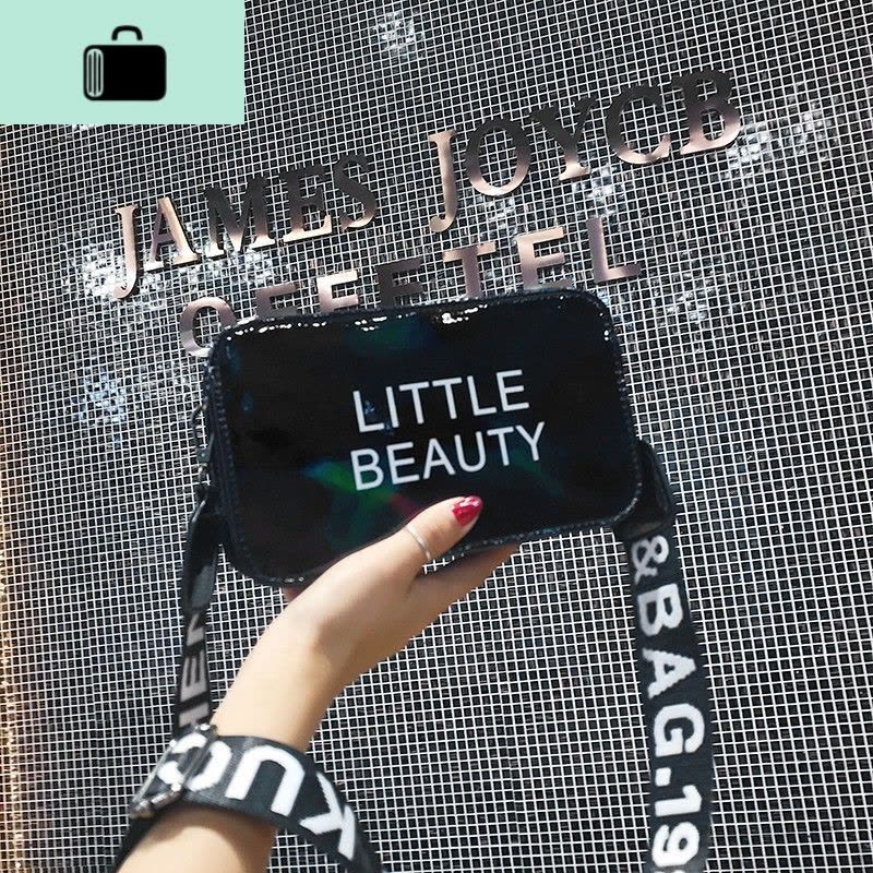 小包包女包2020新款果冻包韩版潮镭射质感小方包夏天斜挎单肩包NEW LAKE女士单肩包图片