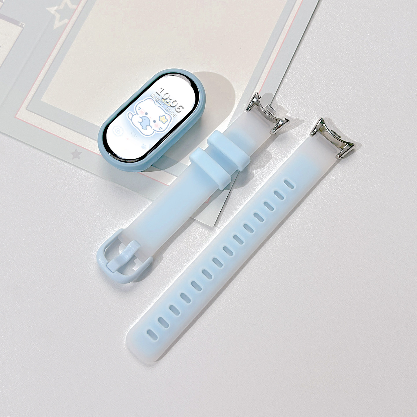 适用小天才电话手表表带Z10/Z9可爱挂脖Z11新款Z8Z7S保护套3139B高清大图