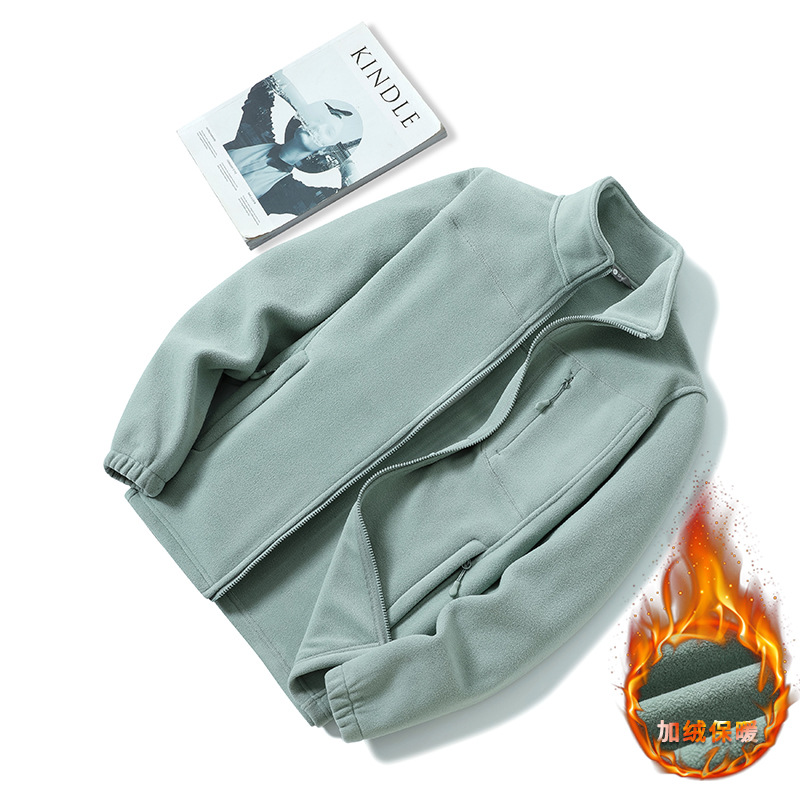 健卡侬 外套抓绒 J196 女豆绿 XL