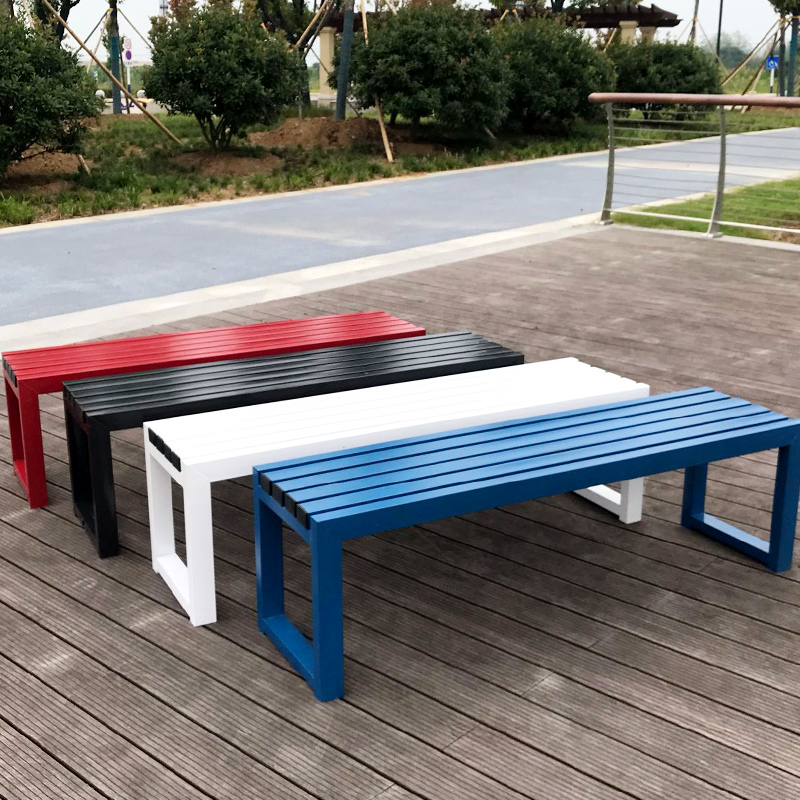 寻木匠公园椅户外长椅球场长凳子防腐实木长排椅长条椅休闲长座椅园林