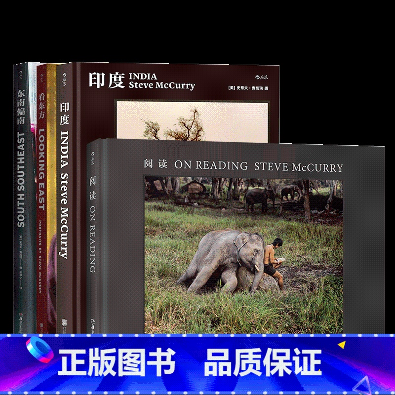 【正版】共4册套装《史蒂夫麦凯瑞摄影作品集(4册)》 阅读东南偏南看东方印度,大师作品艺术写真摄影集画册书籍后浪