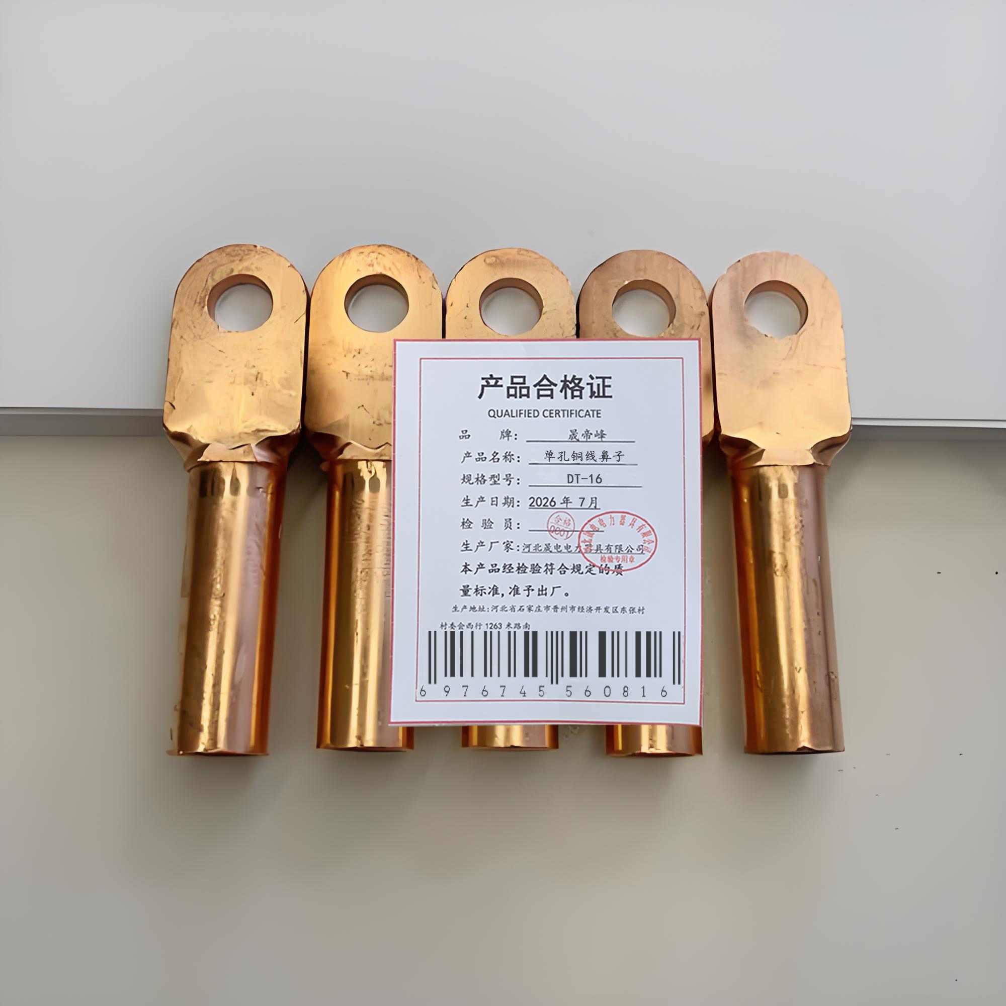 晟帝峰 单孔铜线鼻子 DT-16 个高清大图