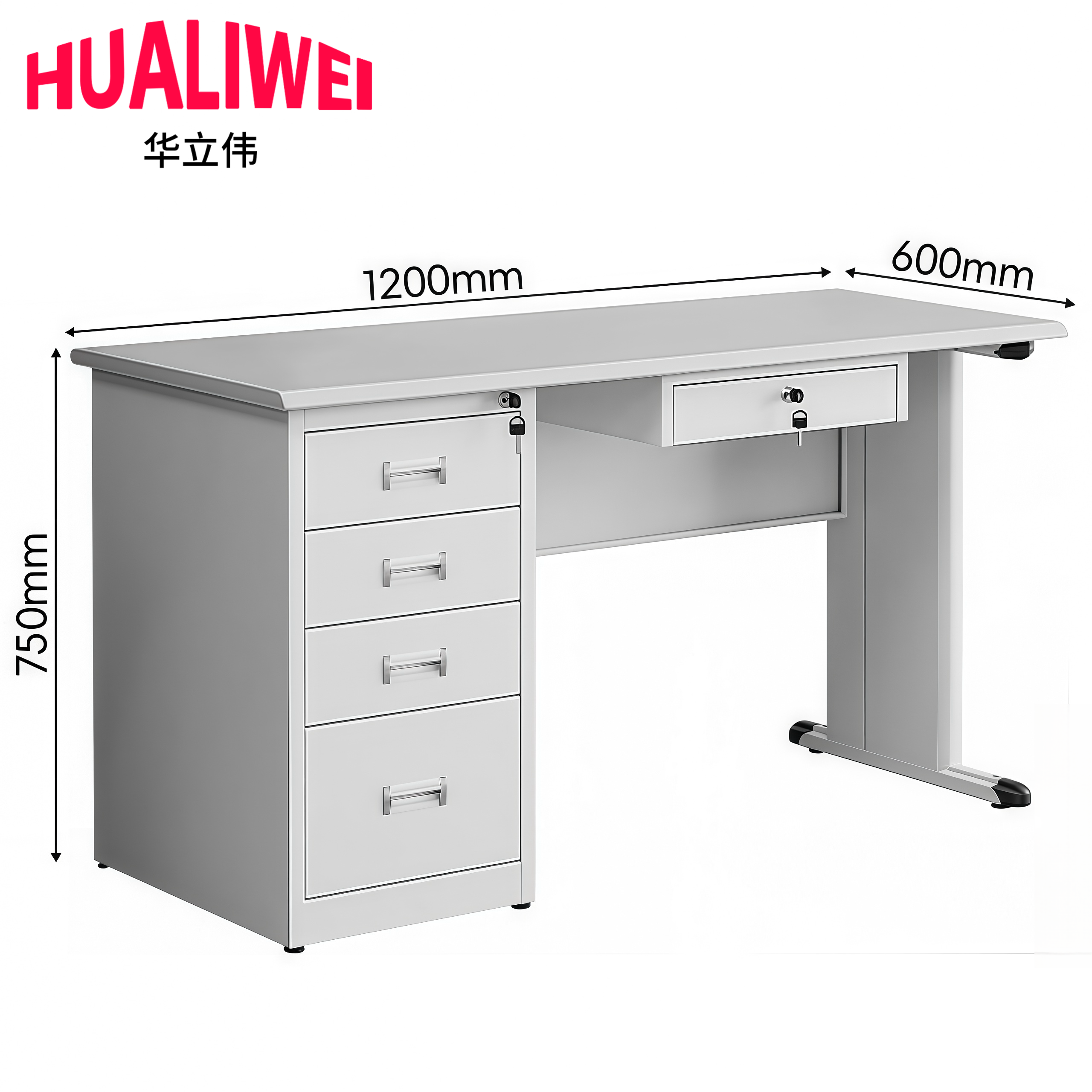 钢制办公桌2高清大图