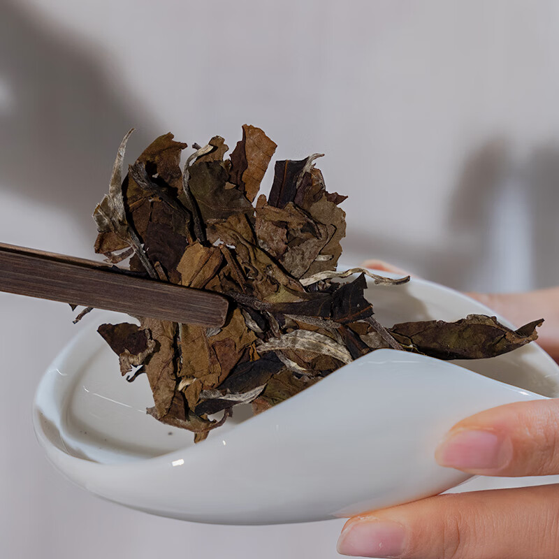 津乔2024年半藏白云南古树茶叶小户赛纯料白茶散压茶砖茶500g茶叶礼盒高清大图