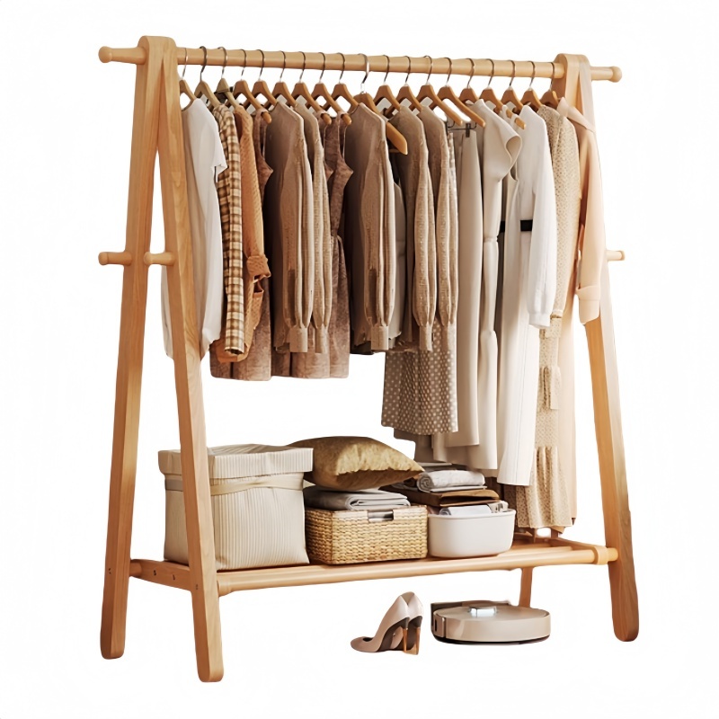 悦兴诚木质衣帽架120*150cm个高清大图