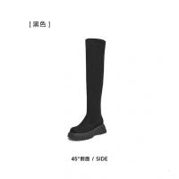 Tata/他她冬时尚休闲时装长靴女CAC03DC4_161_815 35 黑色