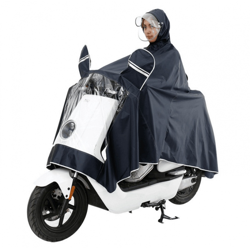 适用于小牛电动车N1s/M1/U1雨衣防水加大加厚双帽檐雨披
