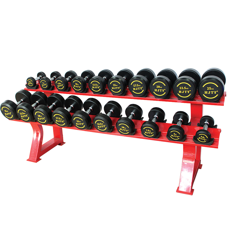 会军 高档橡胶哑铃5KG HJ-A056-5KG/支