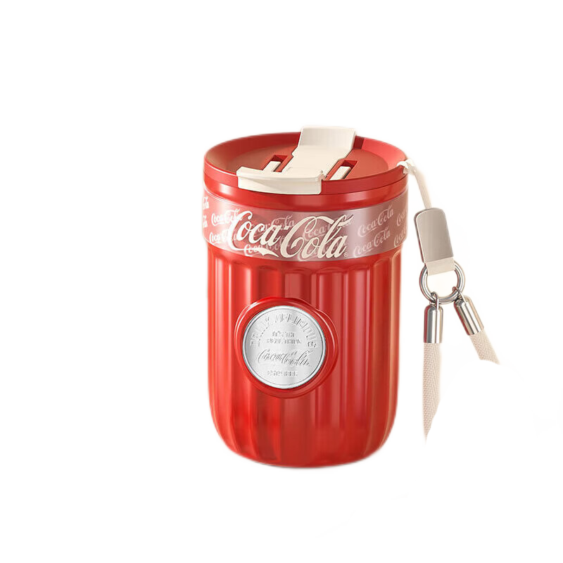 格米(germ可口可乐徽章系列保温杯400ml可乐红 GE-CK23AW-B55