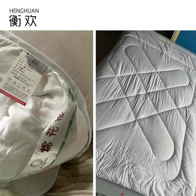 衡欢(HENGHUAN)新疆棉花被绗缝面料被褥垫被 RZ-BZ02/床(5斤/1.2米床用)高清大图