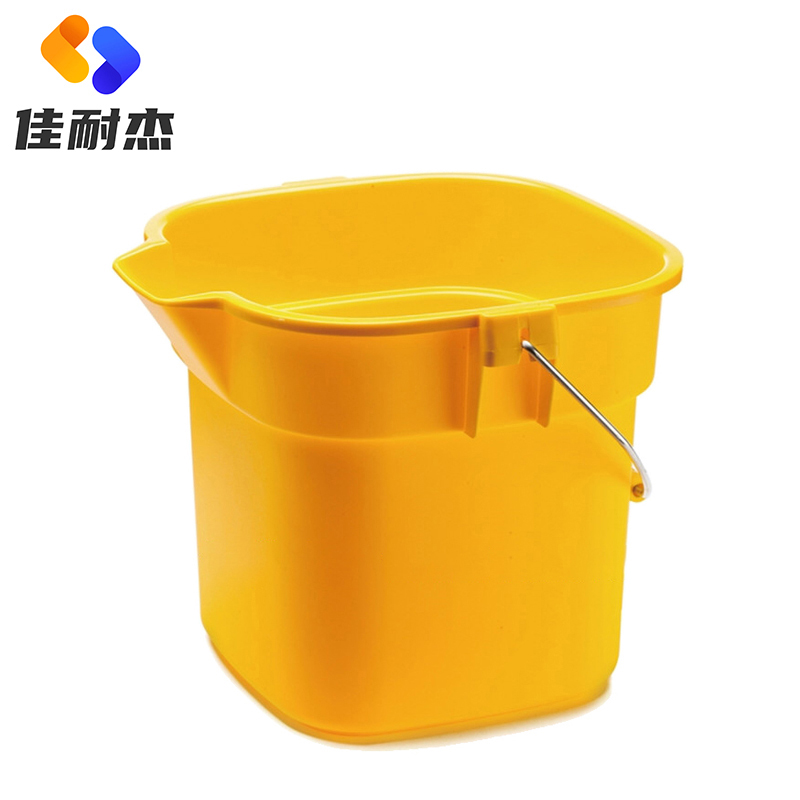 佳耐杰 塑料方形彩色清洁水桶保洁工具桶 颜色随机发14L/个高清大图