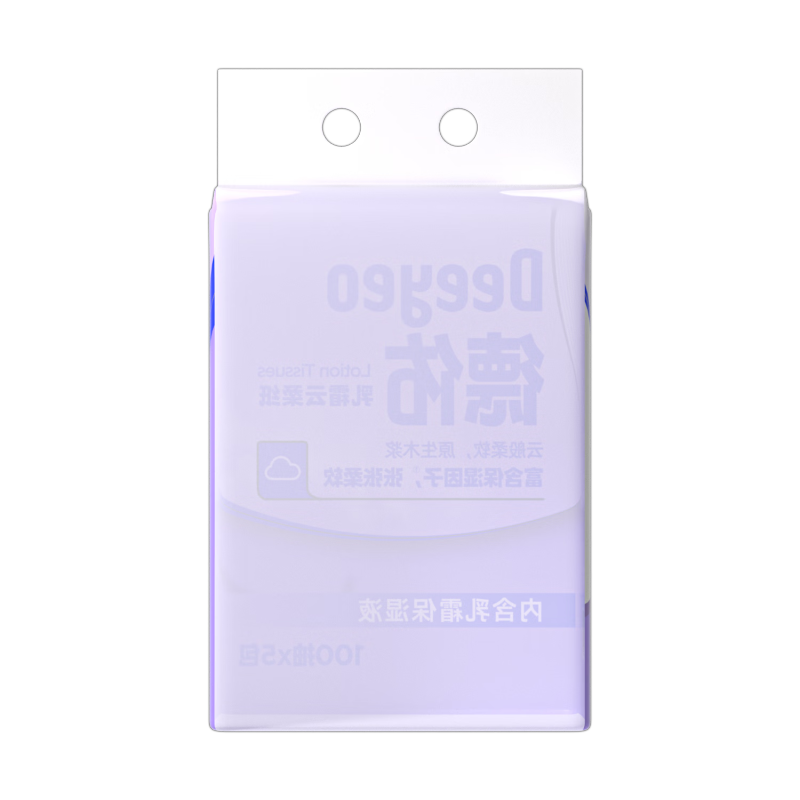 德佑乳霜云柔纸富含保湿因子干湿两用云般柔软原生木浆 3层 100抽*5包*3提高清大图