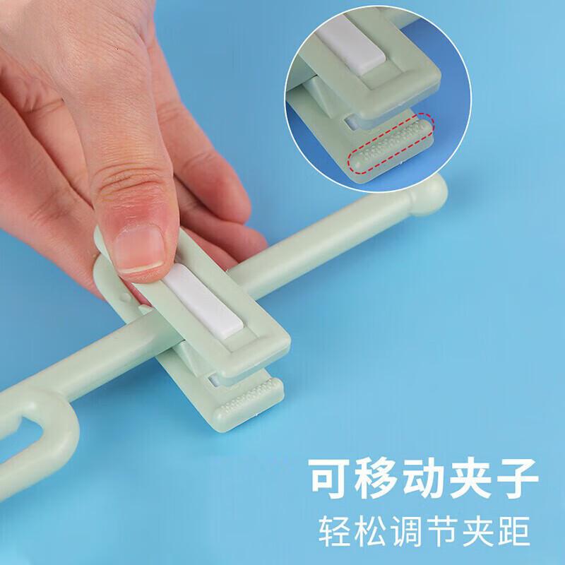 茶花(CHAHUA)裤架 塑料裤夹子衣架子挂裤子挂架裙夹裤挂衣柜收纳 10只装