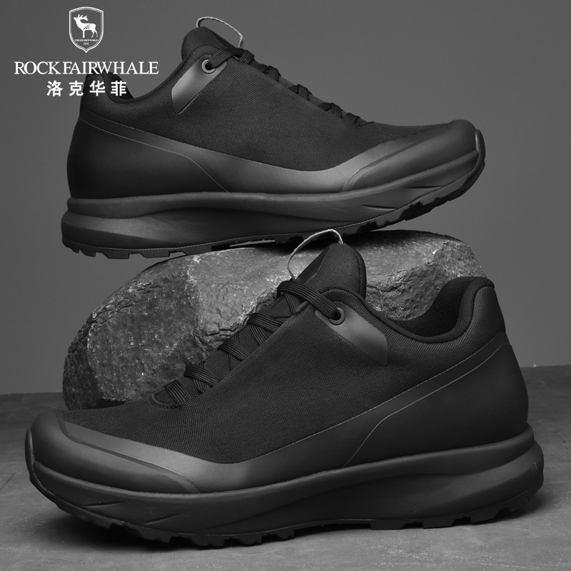 洛克华菲 Rock Fairwhale 男士低帮鞋轻盈透气舒适百搭设计潮流耐磨运动健步鞋高清大图