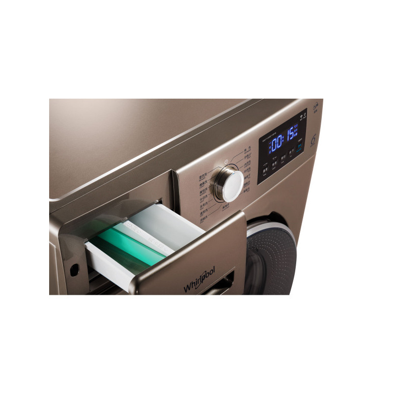 惠而浦(Whirlpool)WG-F100871BHIE 10公斤全自动智能洗烘一体洗衣机